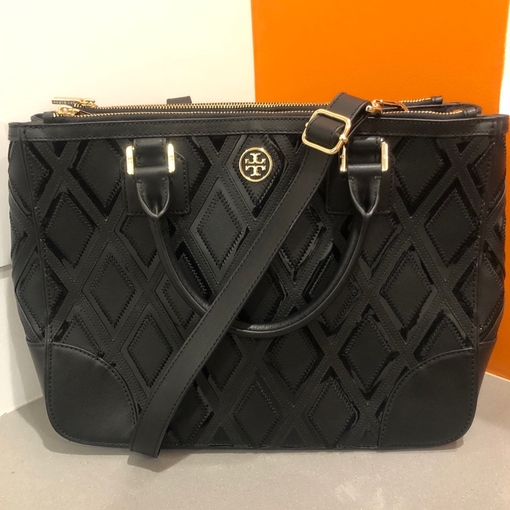 Tory Burch Robinson Patchwork Double Zip